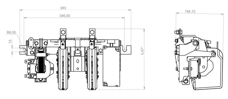 Внешний вид, габаритные, установочные и присоединительные размеры КТ6032 Внешний вид, габаритные, установочные и присоединительные размеры КТ6032