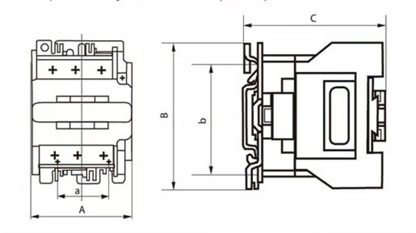 ГАБАРИТНЫЕ И УСТАНОВОЧНЫЕ РАЗМЕРЫ