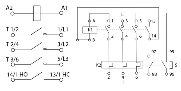 Электрические схемы подключения нереверсивных пускателей ПМЛ без теплового реле и с тепловым реле Электрические схемы подключения нереверсивных пускателей ПМЛ без теплового реле и с тепловым реле