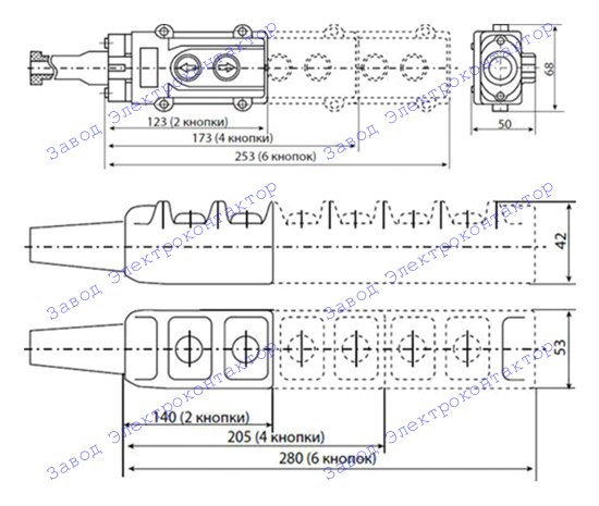 Внешний вид, габаритные, установочные и присоединительные размеры ПКТ-40